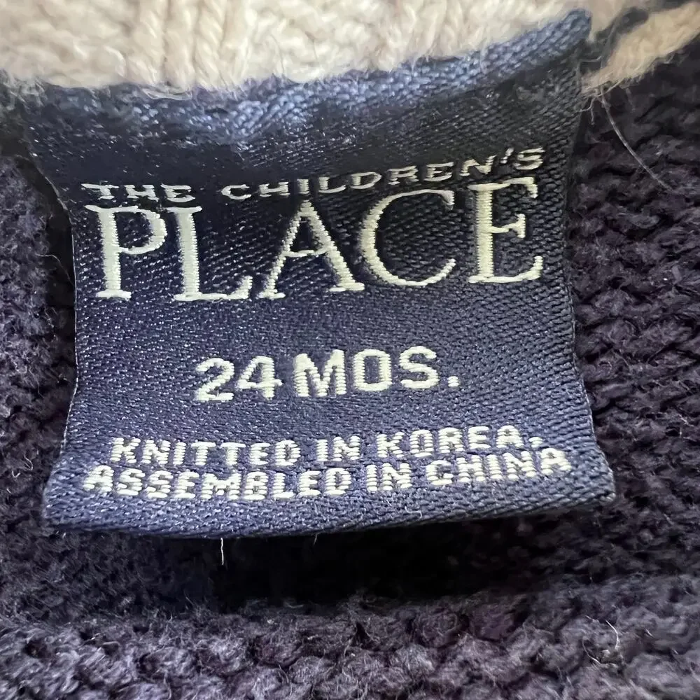 The Children’s Place 24M Skiing Snowman Winter Sweater Y2K Holiday